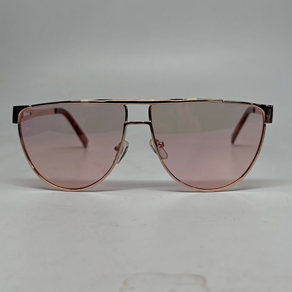 Pink mirrored aviator sunglasses